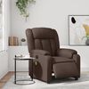 vidaXL Fauteuil de massage inclinable électrique marron similicuir