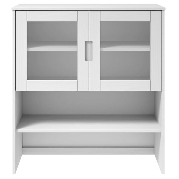vidaXL Dessus de buffet MOLDE Blanc 90x35x100 cm Bois massif de pin