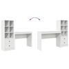 vidaXL Bureau avec tiroir 2 pcs Blanc