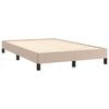 vidaXL Sommier &agrave; lattes de lit matelas cappuccino 120x190cm similicuir