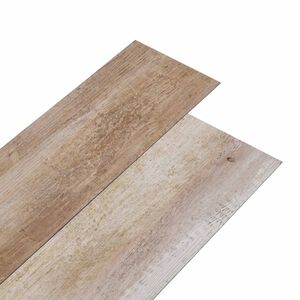 vidaXL Planches de sol Bois lav&eacute; 5,02 m&sup2; 36 pi&egrave;ces PVC
