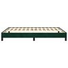vidaXL Cadre de lit sans matelas vert fonc&eacute; 140x190 cm velours