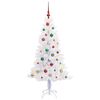 vidaXL Sapin de No&euml;l artificiel avec 150 LED Blanc 150 cm PVC et Acier