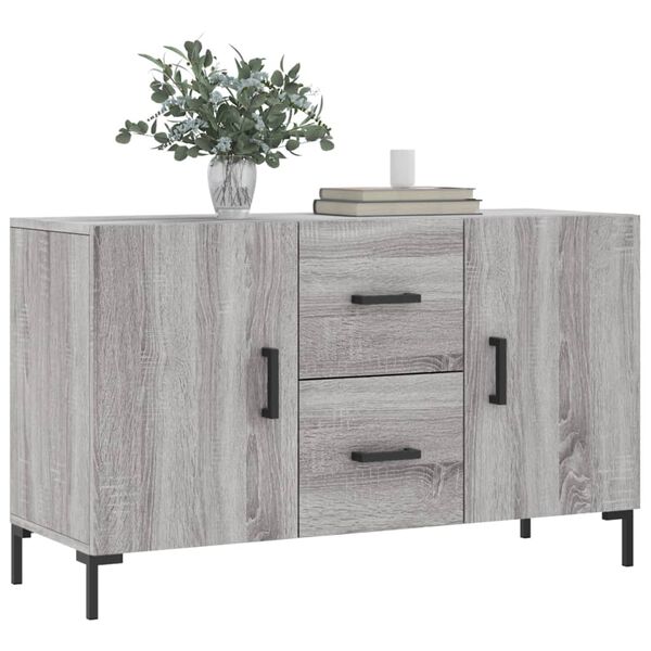vidaXL Buffet sonoma gris 100x36x60 cm bois d'ing&eacute;nierie