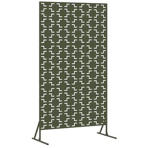 vidaXL &Eacute;cran de confidentialit&eacute; 100 x 50 x 180 cm Acier Vert olive