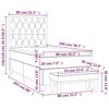 vidaXL Sommier &agrave; lattes de lit avec matelas Taupe 80x200 cm Tissu