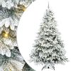 vidaXL Sapin de No&euml;l artificiel avec 300 LED Blanc 240 cm PE et PVC