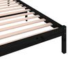 vidaXL Cadre de lit sans matelas bois de pin massif 90x200 cm noir