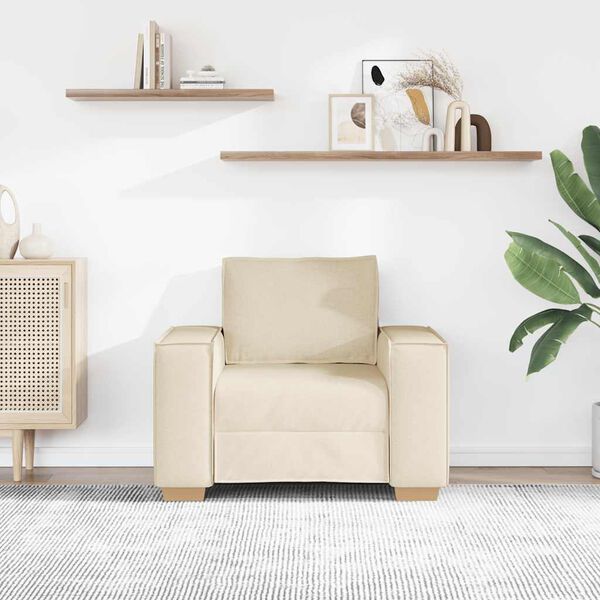 vidaXL Canap&eacute; Fauteuil Lin 100x78x84 cm