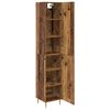 vidaXL Haut Armoire 2 pcs Bois Ancien Bois d'ing&eacute;nierie