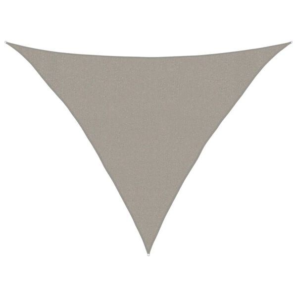 vidaXL Voile d'ombrage 160 g/m&sup2; triangulaire gris clair 3x3x4,2 m PEHD