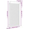 vidaXL Volet roulant aluminium 100x210 cm blanc