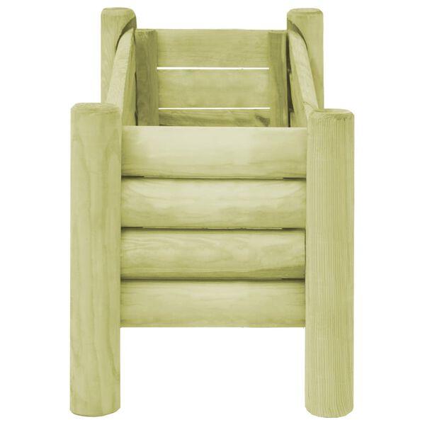 vidaXL Lit surélevé de jardin Bois de pin imprégné 120x40x42 cm