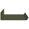 vidaXL &Eacute;tag&egrave;re flottante 2 pcs Vert olive 40 x 8,5 x 2,5 cm Acier