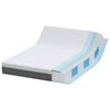 vidaXL Matelas Blanc et Gris 140 x 190 cm Ressort ensaché