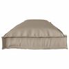 vidaXL Set de coussins de palette 2 pcs Taupe 150 x 40 x 8 cm