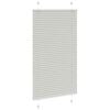 vidaXL Store pliss&eacute; gris clair 75x100 cm largeur du tissu 74,4 cm