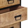 vidaXL Buffets 2 pcs 70x35x70 cm bois de manguier brut massif