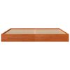vidaXL Cadre de lit sans matelas cire marron 200x200cm bois pin massif