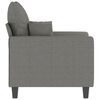 vidaXL Fauteuil Gris foncé 60 cm Tissu