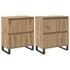 vidaXL Buffet 2 pc Ch&ecirc;ne artisanal 60 x 35 x 70 cm