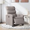 vidaXL Fauteuil inclinable électrique Taupe Tissu