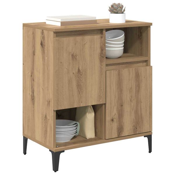 vidaXL Buffet Ch&ecirc;ne artisanal 60 x 35 x 70 cm Bois d'ing&eacute;nierie