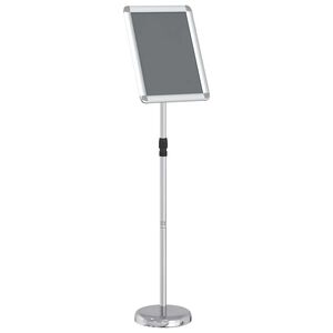 vidaXL Pr&eacute;sentoirs de salon Argent 30 x 25 x 128 cm Aluminium