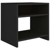 vidaXL Table de chevet Noir 40x30x40 cm Bois d'ing&eacute;nierie