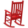 vidaXL Chaises &agrave; bascule enfants lot de 2 rouge bois peuplier massif