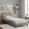 vidaXL Cadre de lit Dover cappuccino 90x190 cm similicuir
