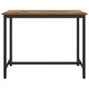 vidaXL table Bois ancien 100 x 50 x 76,5 cm Bois d'ing&eacute;nierie et acier