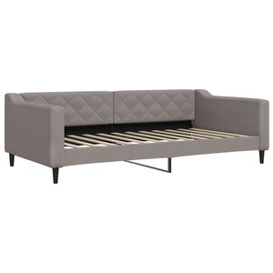 vidaXL Lit de repos taupe 100x200 cm tissu