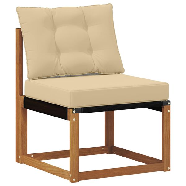 vidaXL Ensemble de canap&eacute;s d'ext&eacute;rieur 3 pcs Naturel et Beige