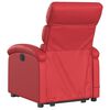 vidaXL Fauteuil inclinable &eacute;lectrique rouge similicuir