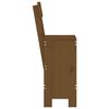 vidaXL Tabourets lot de 2 marron miel 40x48,5x115,5 cm bois massif pin