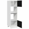 vidaXL Armoire suspendue Ch&ecirc;ne noir 60 x 57 x 207 cm Bois d'ing&eacute;nierie