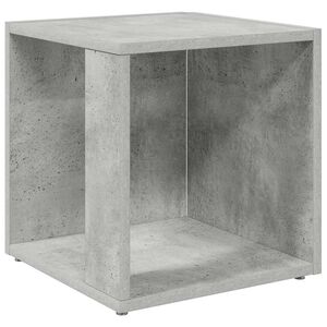 vidaXL Table d'appoint Gris b&eacute;ton 33x33x34,5 cm Bois d'ing&eacute;nierie