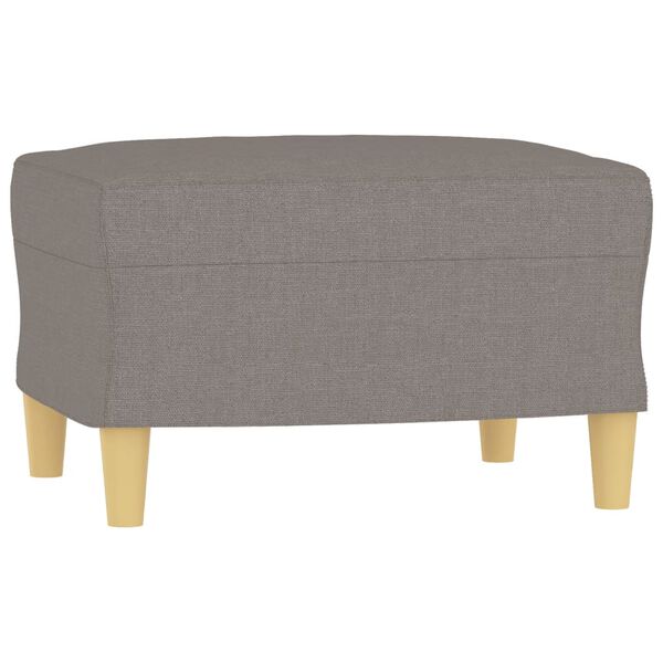 vidaXL Ensemble de canap&eacute;s 3 pcs avec coussins Taupe Tissu