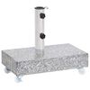 vidaXL Socle de parasol Gris clair 45x25x8,3 cm Granite