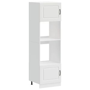 vidaXL Armoires de four 2 pcs Kalmar blanc bois d'ing&eacute;nierie