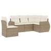 vidaXL Salon de jardin avec coussins 5 pcs beige r&eacute;sine tress&eacute;e
