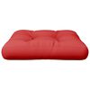 vidaXL Coussin de palette rouge 60x60x12 cm tissu
