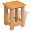vidaXL Tables d'appoint 2 pcs 27 x 24 x 37 cm Bois de chêne massif