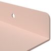 vidaXL &Eacute;tag&egrave;re flottante 3 pcs Rose 40 x 9 x 2,5 cm Acier