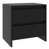 vidaXL Table de chevet noir 45x34,5x44,5 cm bois d&rsquo;ing&eacute;nierie