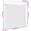 vidaXL Volet roulant aluminium 140x150 cm blanc