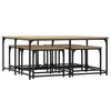 vidaXL Tables basses gigognes 5 pcs chêne sonoma bois d'ingénierie