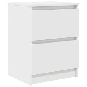 vidaXL Meuble TV blanc 40x35x54 cm bois d'ing&eacute;nierie