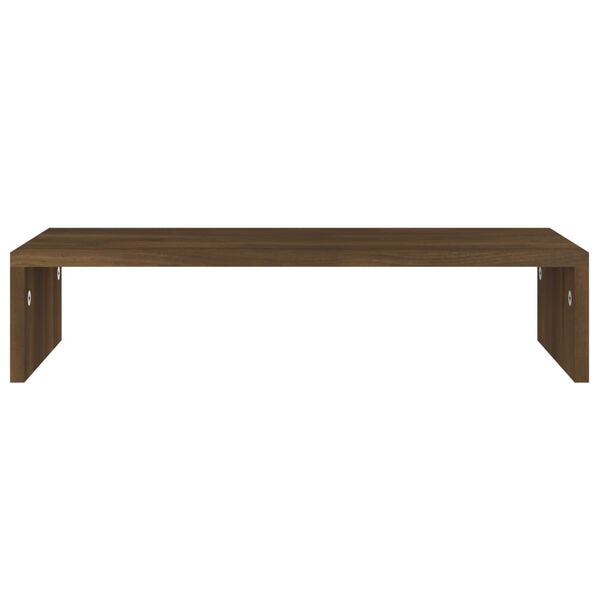 vidaXL Support de moniteur Ch&ecirc;ne marron 60x23,5x12cm Bois d'ing&eacute;nierie